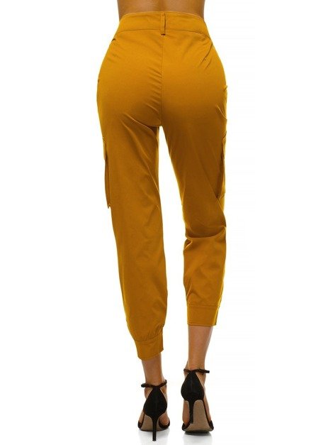 Dámské jogger kalhoty Žluté OZONEE O/HM002