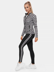 Dámská dvoudílná tepláková souprava Černobílá OZONEE O/19415