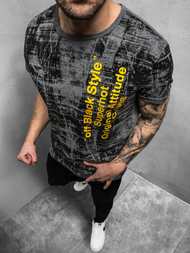 Pánské Tričko Grafitové OZONEE JS/SS10920Z