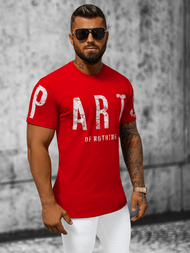 Pánské Tričko Červené OZONEE O/1180Z