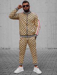 Pánská Tepláková Souprava Béžovo-Černý  OZONEE O/12136