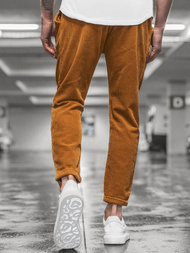 Pánské Kalhoty manšestr Camelové OZONEE DR/K95/3