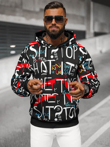 Pánská Mikina Černá OZONEE JS/8B1233/3