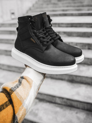 Pánské Sneakery Vysoké Černé OZONEE KN/404