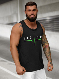 Pánské Tílko Černé OZONEE JS/8B1703/3Z