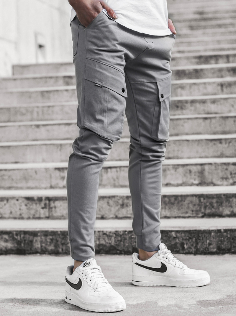 Pánské Kalhoty Jogger Šedé OZONEE A/1003