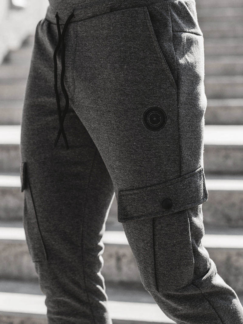 Pánské Tepláky Grafitové OZONEE C/374