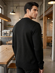 Pánský Svetr Černý OZONEE JS/59B3610/3