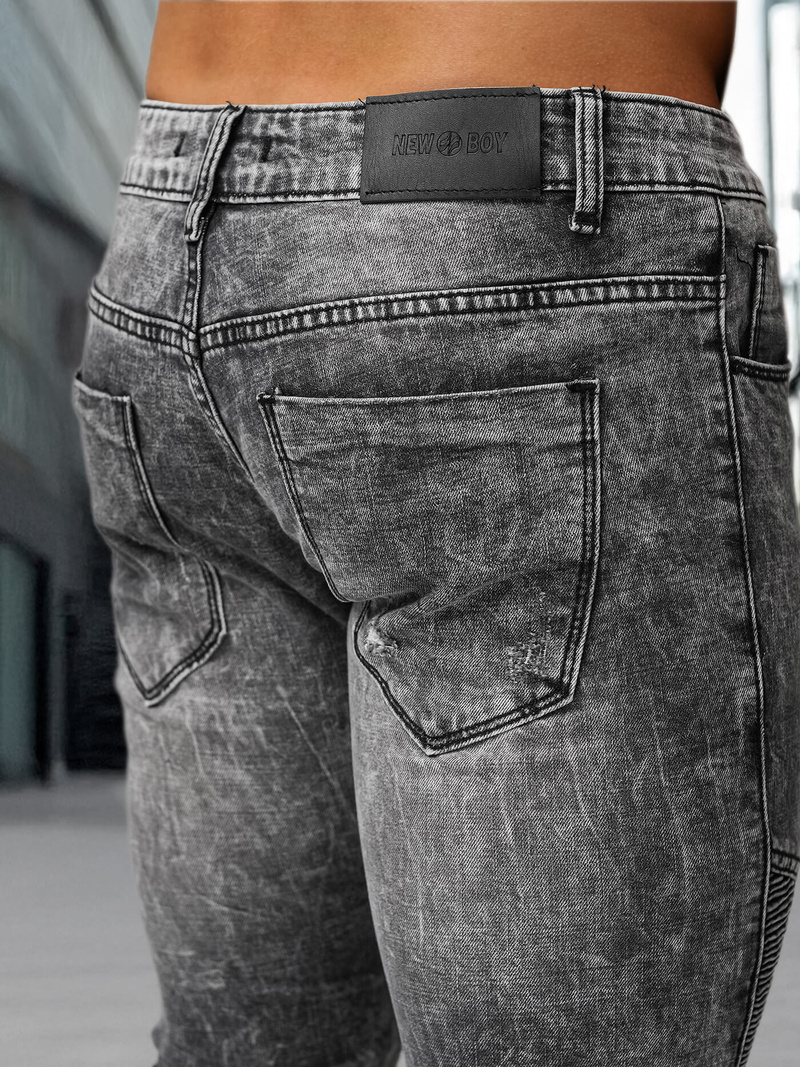 Pánské Džíny Černé OZONEE NB/MP0069NZ