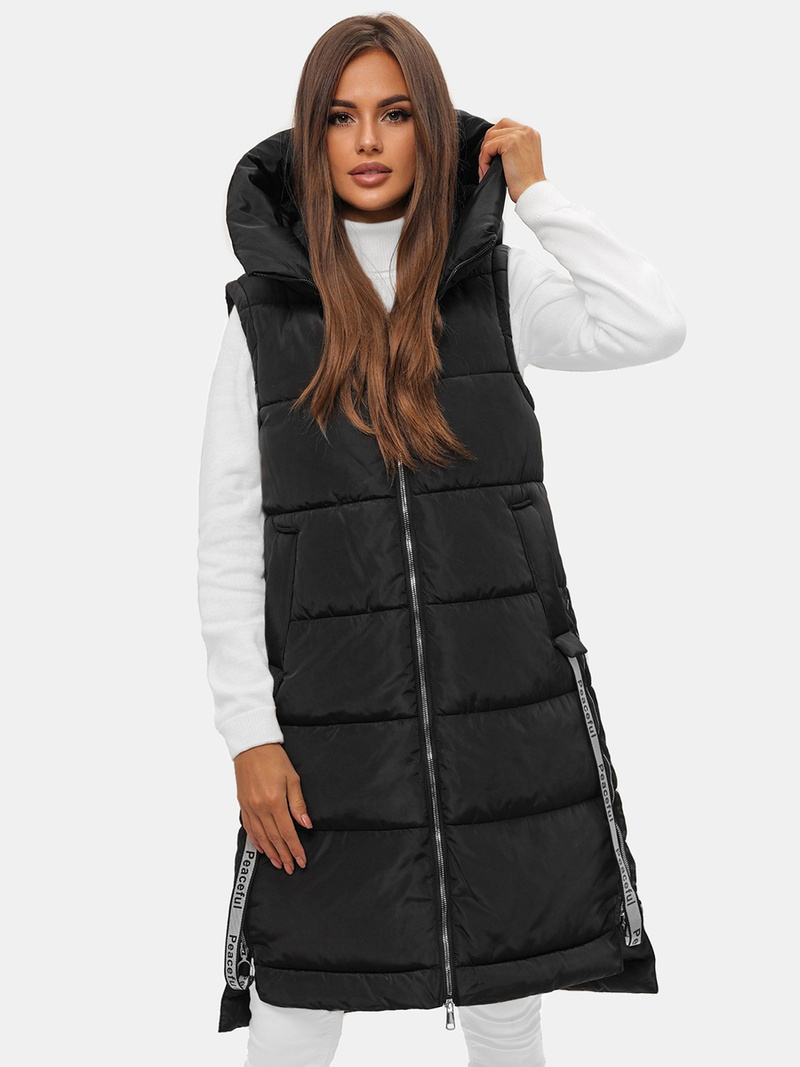 Dámská vesta černá OZONEE O/DK113/1