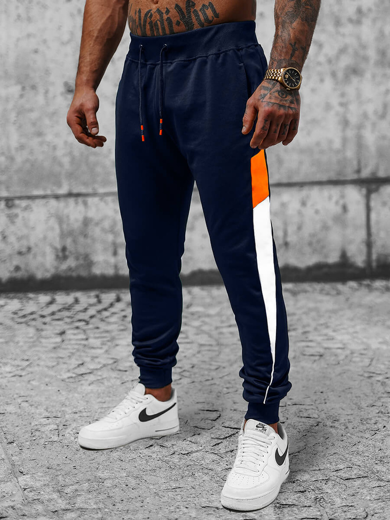 Pánské Tepláky Námořnické Modré OZONEE JS/8K176