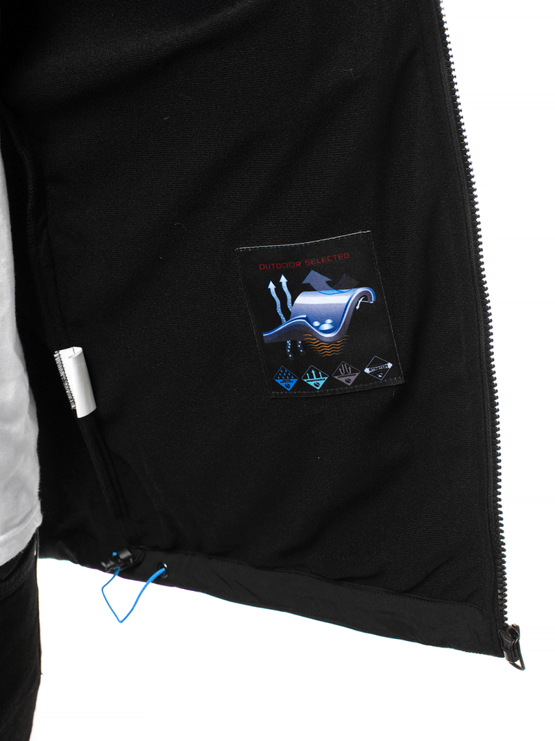 Pánská Bunda Softshell Černo-Modrá OZONEE GE/12263Z