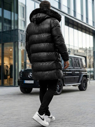 Pánská Bunda Černá OZONEE O/M800Z