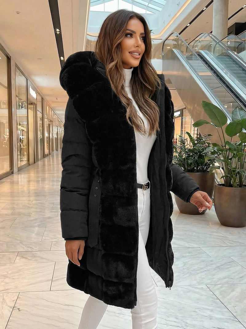 Dámská Bunda Černá OZONEE JS/5M3158/392Z