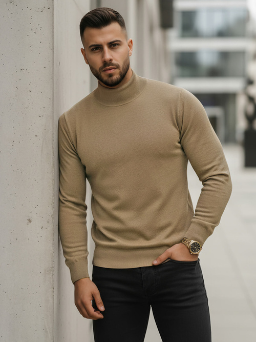 Pánský Svetr Camelový OZONEE V/V24503