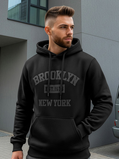 Pánská Mikina Černá OZONEE JS/8B1969/3