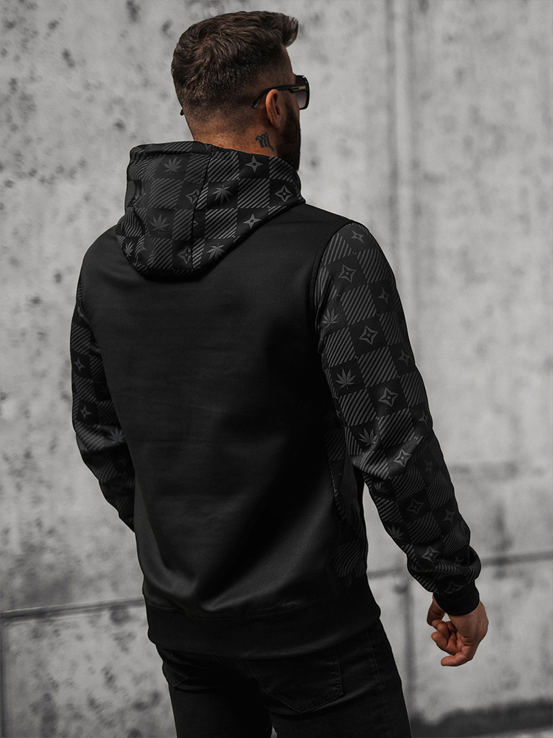 Pánská Mikina Černá OZONEE O/B265