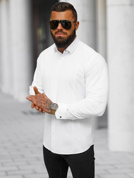 Pánská Košile Bílá OZONEE O/V119