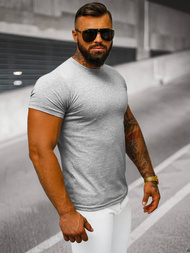 Pánské Tričko Šedé OZONEE JS/712005Z 