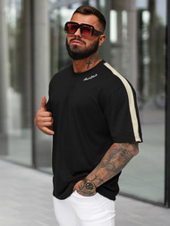 Pánské Tričko Černé OZONEE O/QQ1195