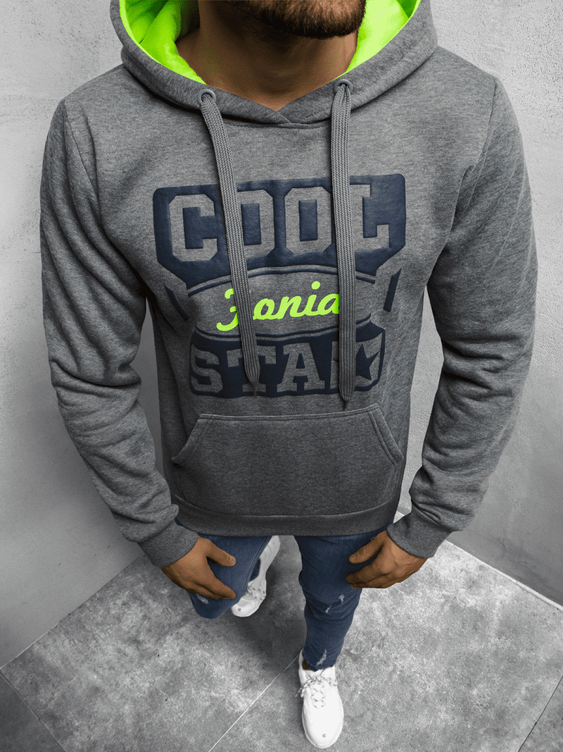 Pánská Mikina Grafitová OZONEE JS/Y10027