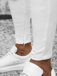 Pánské Chino Kalhoty Bílé OZONEE DJ/550170