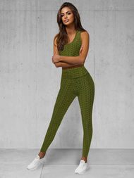 Dámská dvoudílná tepláková souprava khaki OZONEE JS/YW88037/7Z