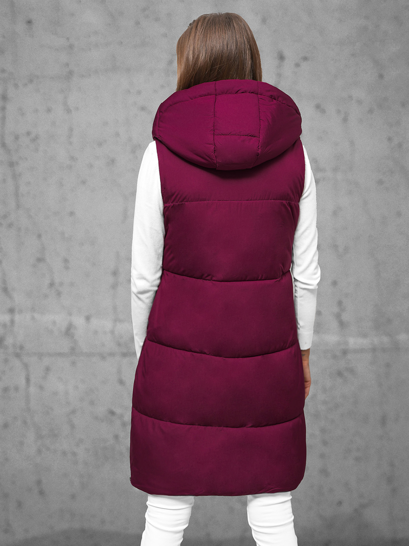 Dámská Vesta Vínová OZONEE JS/16M9093/06Z