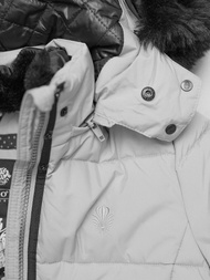 Dámská Bunda Šedé OZONEE O/W377Z