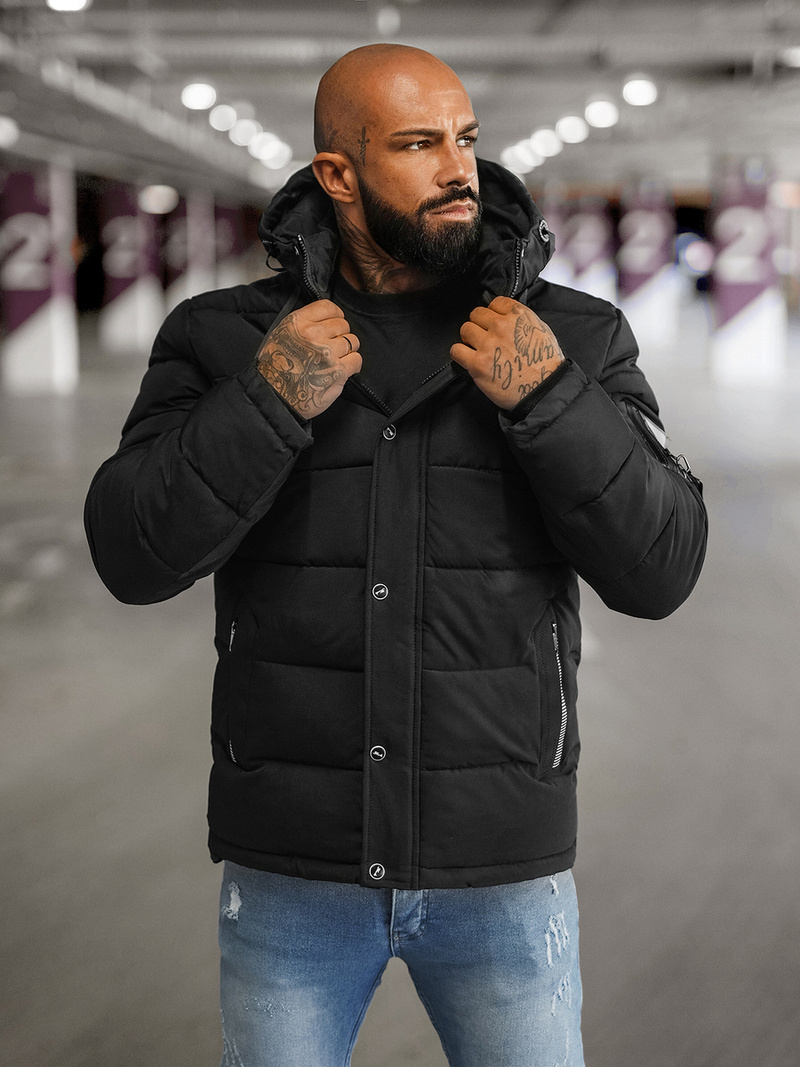 Pánská Bunda Černá OZONEE JS/57M7503/392