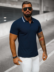 Pánské Polo Tričko Námořnická Modřá OZONEE O/DA719