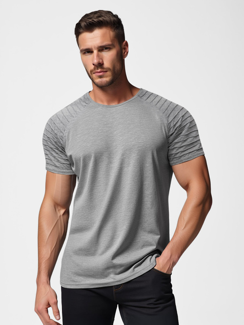 Pánské Tričko Grafitové OZONEE JS/8T88/5