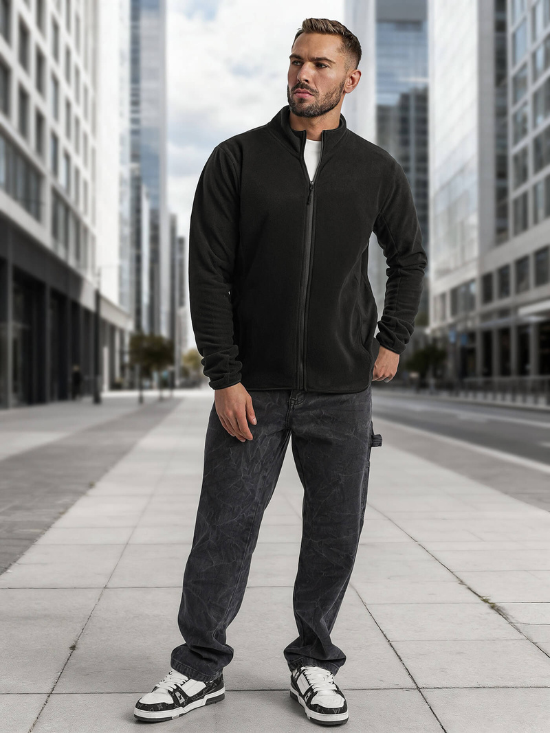 Pánská Mikina Černá OZONEE JS/HH016/3