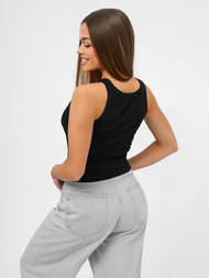 Dámské Tílko Černé OZONEE JS/96T665/3