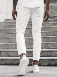 Pánské Džíny Bílé OZONEE B/55082