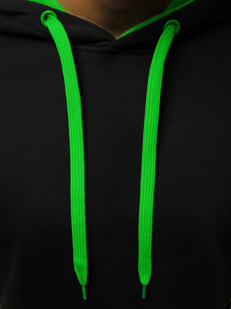 Pánská Mikina Černo-Zelená OZONEE JS/2012