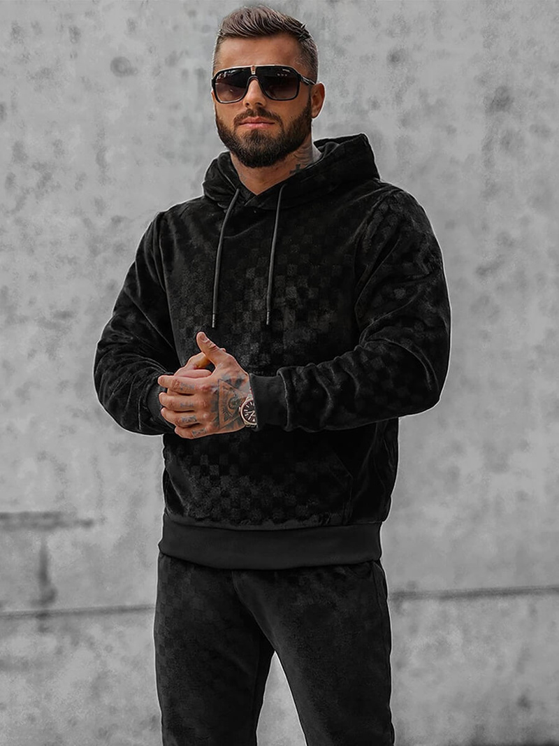 Pánská Tepláková Souprava Černá OZONEE O/3A82