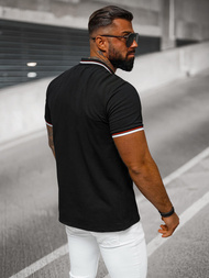 Pánské Polo Tričko Černé OZONEE O/DA736