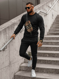 Pánská Tepláková Souprava Černá OZONEE JS/68C10380/3Z