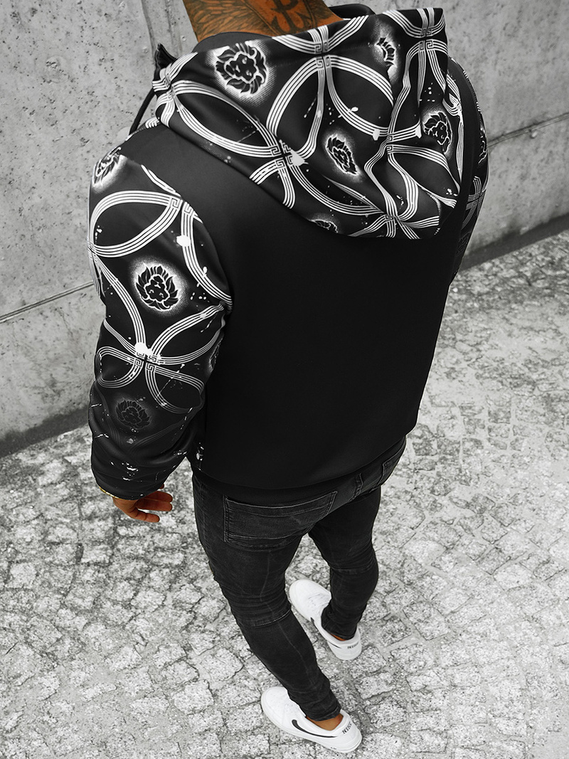 Pánská Mikina Černá OZONEE JS/B8122