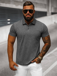 Pánské Polo Tričko Grafitové OZONEE JS/8T80/5Z