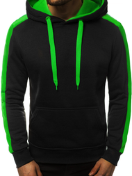 Pánská Mikina Černo-Zelená OZONEE JS/2012