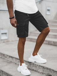 Pánské Chino Kraťasy Černé OZONEE T/BB70011/1