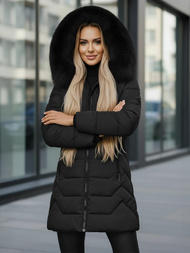 Dámská Bunda Černá OZONEE JS/16M9121/392Z