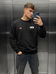 Pánská Mikina Černá OZONEE JS/65B3917/3Z