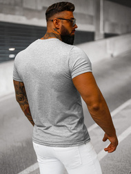 Pánské Tričko Šedé OZONEE JS/712005Z 