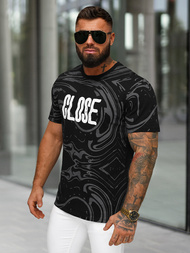 Pánské Tričko Černé OZONEE O/MPO3470