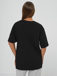 Dámské Tričko Černé OZONEE DJ77423