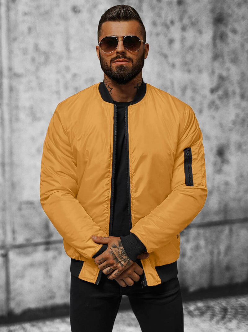 Pánská Bunda Camelová OZONEE JS/AK95Z