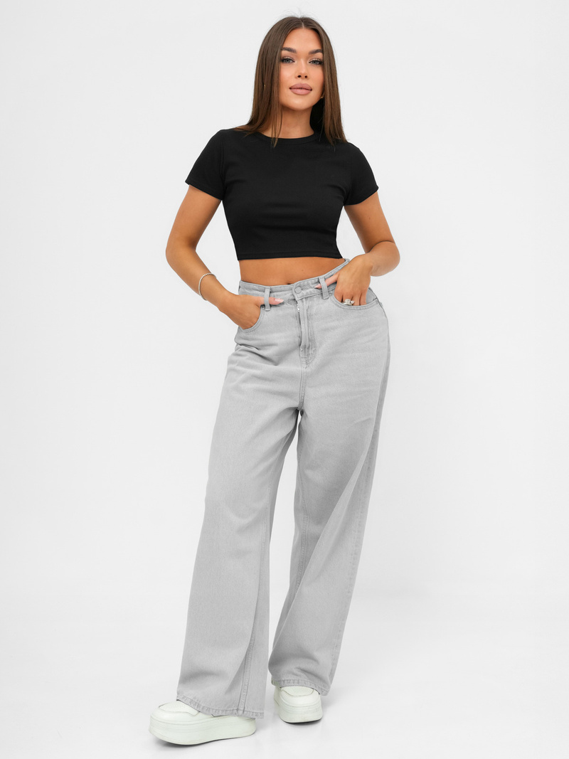 Dámské Tričko Černé OZONEE JS/96T666/3